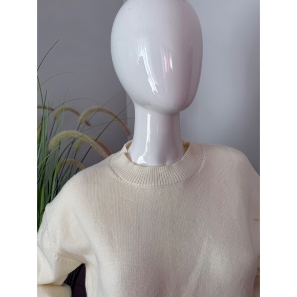 Commense Oversized Sweater Cream Color Pullover size S - Picture 8 of 10